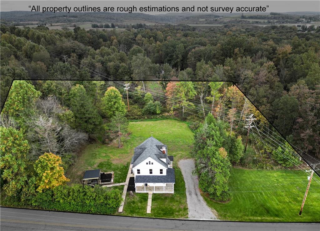 650 Hood School Road Indiana, PA 15701 - Photo 3 of 47 an aerial view of a house with a yard