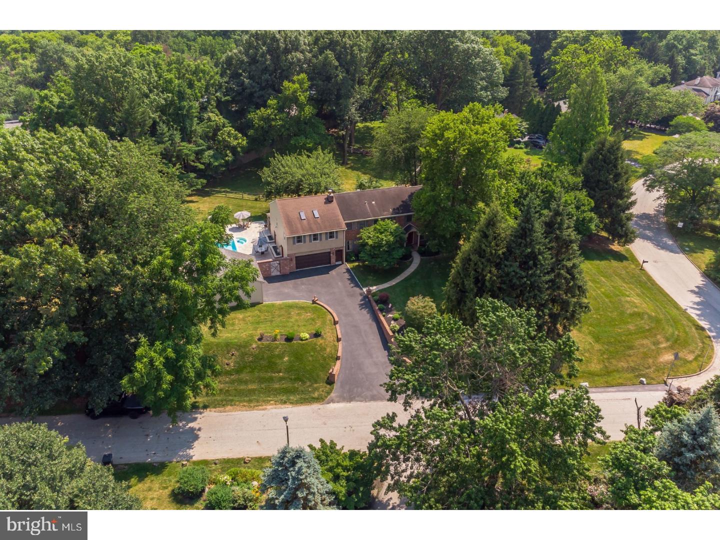 796 Worthington Road Wayne, PA 19087 - Photo 24 of 25 aerial view of a house with outdoor space and street view