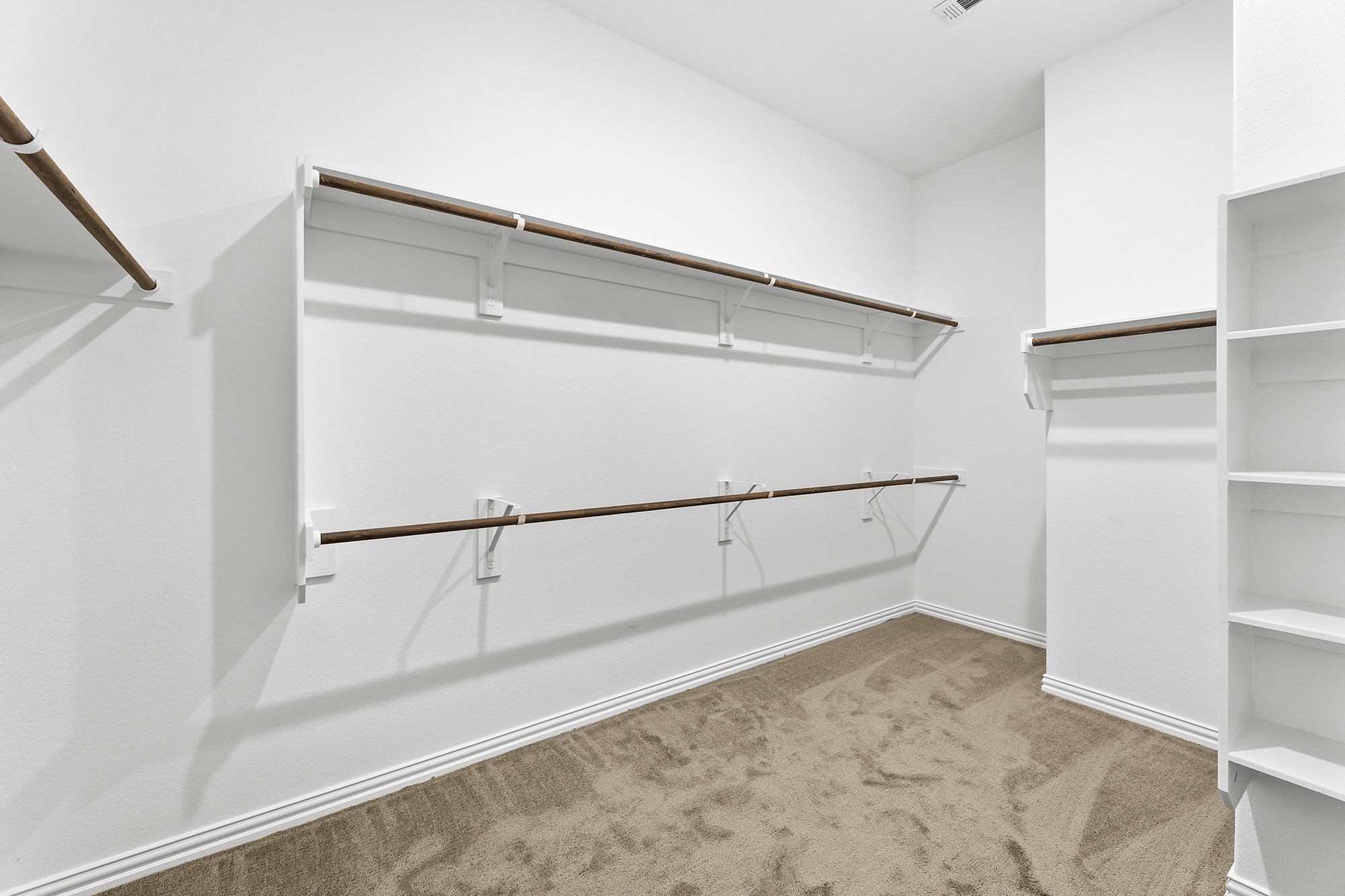 489 Cherrystone Loop Buda, TX 78610 - Photo 10 of 21 a view of walk in closet with empty racks