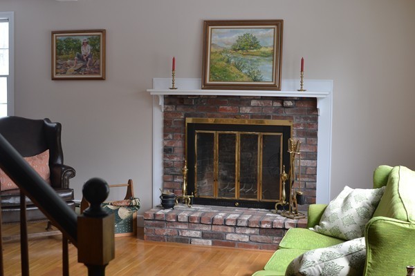 110 Boston Post Road Wayland, MA 01778 - Photo 3 of 20 a living room with furniture and a fireplace