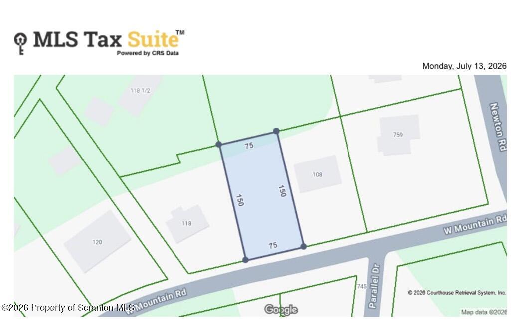 West Mountain Road Scranton, PA 18504 - Photo 2 of 5 Tax Map