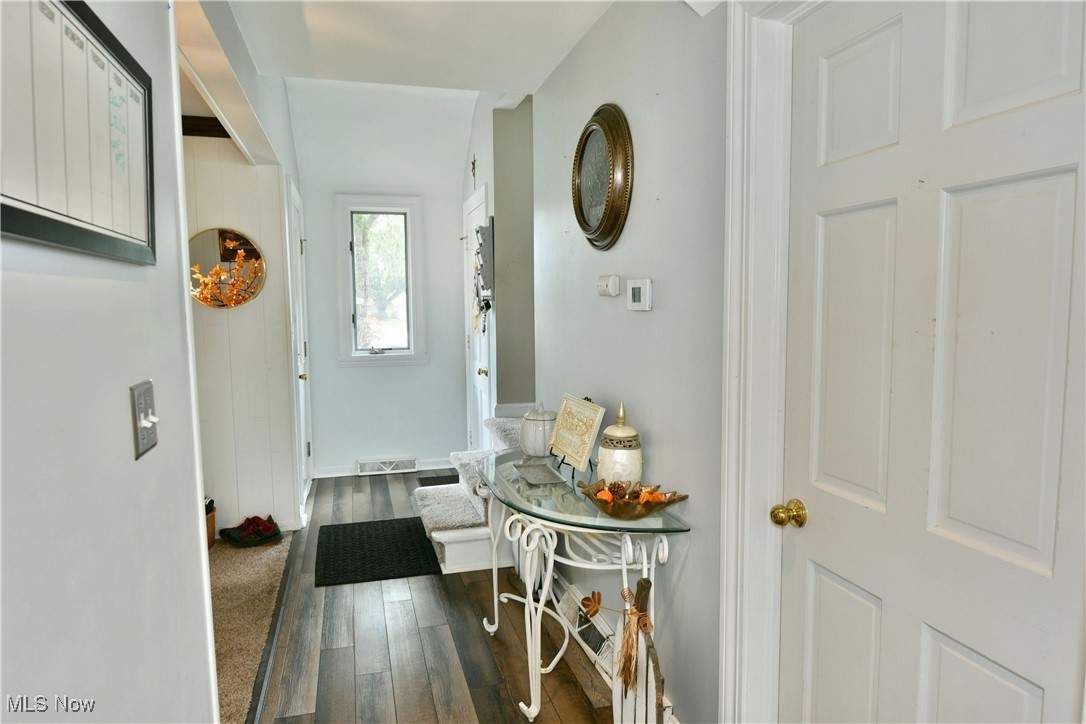 519 Butler Road Northeast Warren, OH 44483 - Photo 7 of 50 Entryway with dark hardwood / wood-style flooring