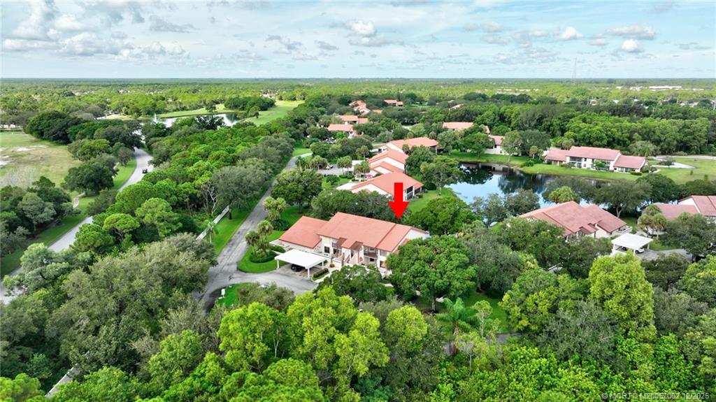 3460 Southeast Martinique Trace, Unit 103 Stuart, FL 34997 - Photo 32 of 42 a view of a yard with plants and large trees