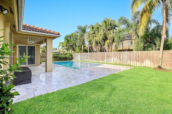 a view of a house with swimming pool