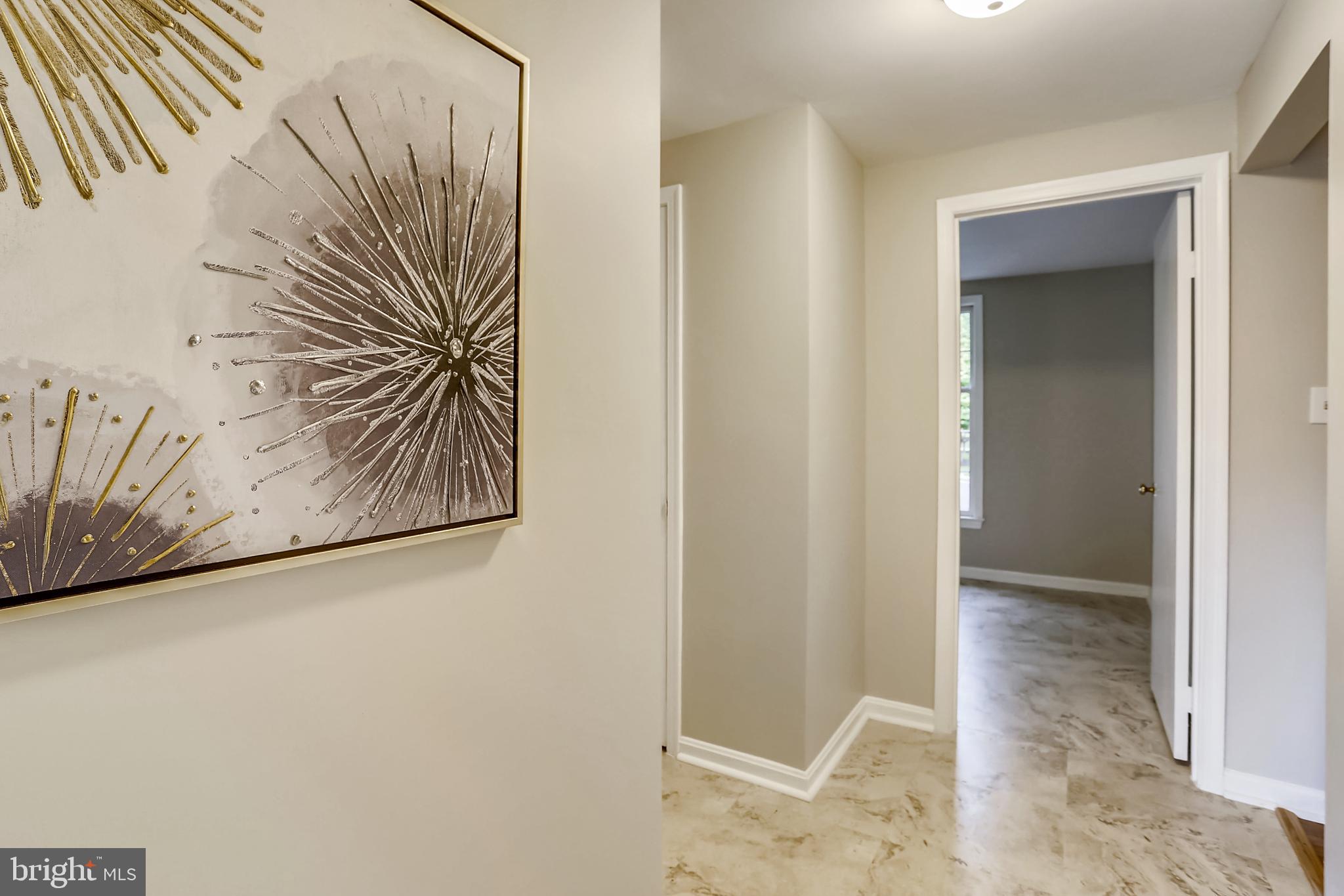 9709 Digging Road Montgomery Village, MD 20886 - Photo 27 of 69 Hallway to Office, Powder Room and Garage