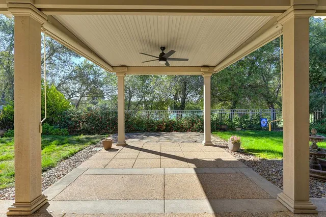 a house view with a garden space