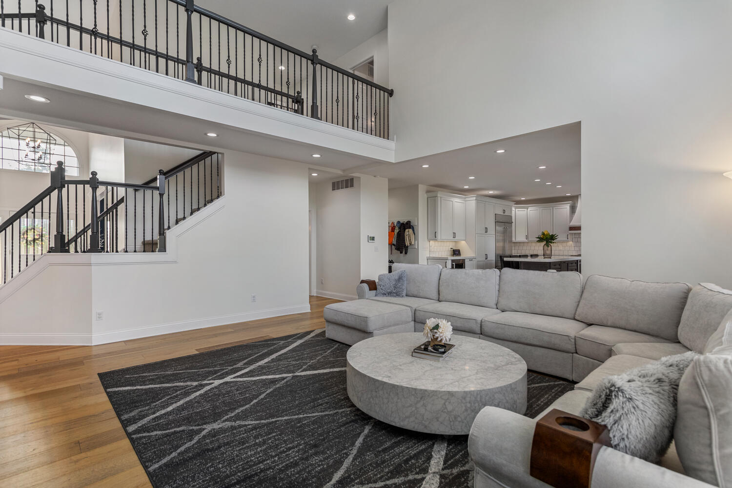 1621 English Oak Drive Champaign, IL 61822 - Photo 8 of 62 a living room with furniture and a dining table with wooden floor