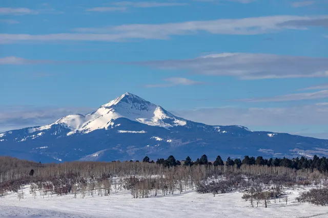 a view of a sky from a lake