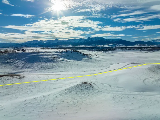 a view of an ocean and beach