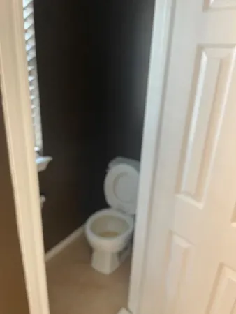 a white toilet sitting next to a small window