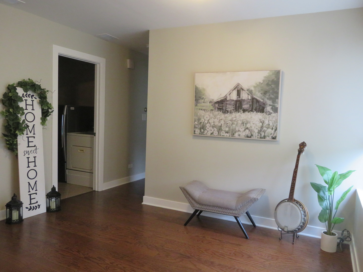 2441 Hawthorne Road Homewood, IL 60430 - Photo 3 of 23 a view of a workspace with furniture and wooden floor