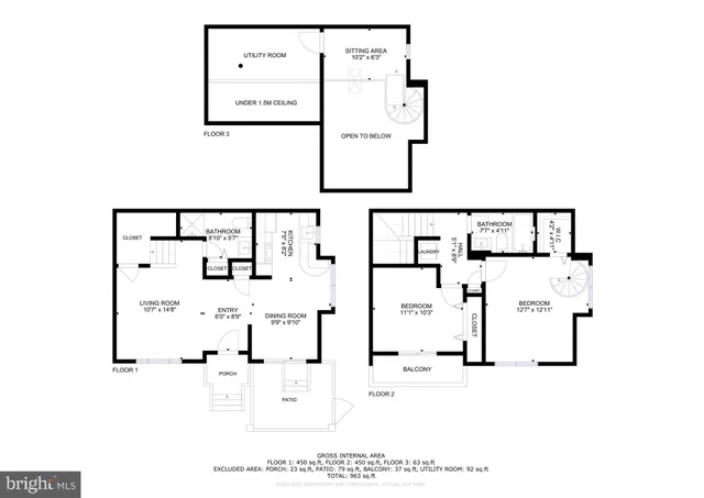 a picture of a room with a white wall and a painting