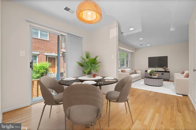 a outdoor space with furniture