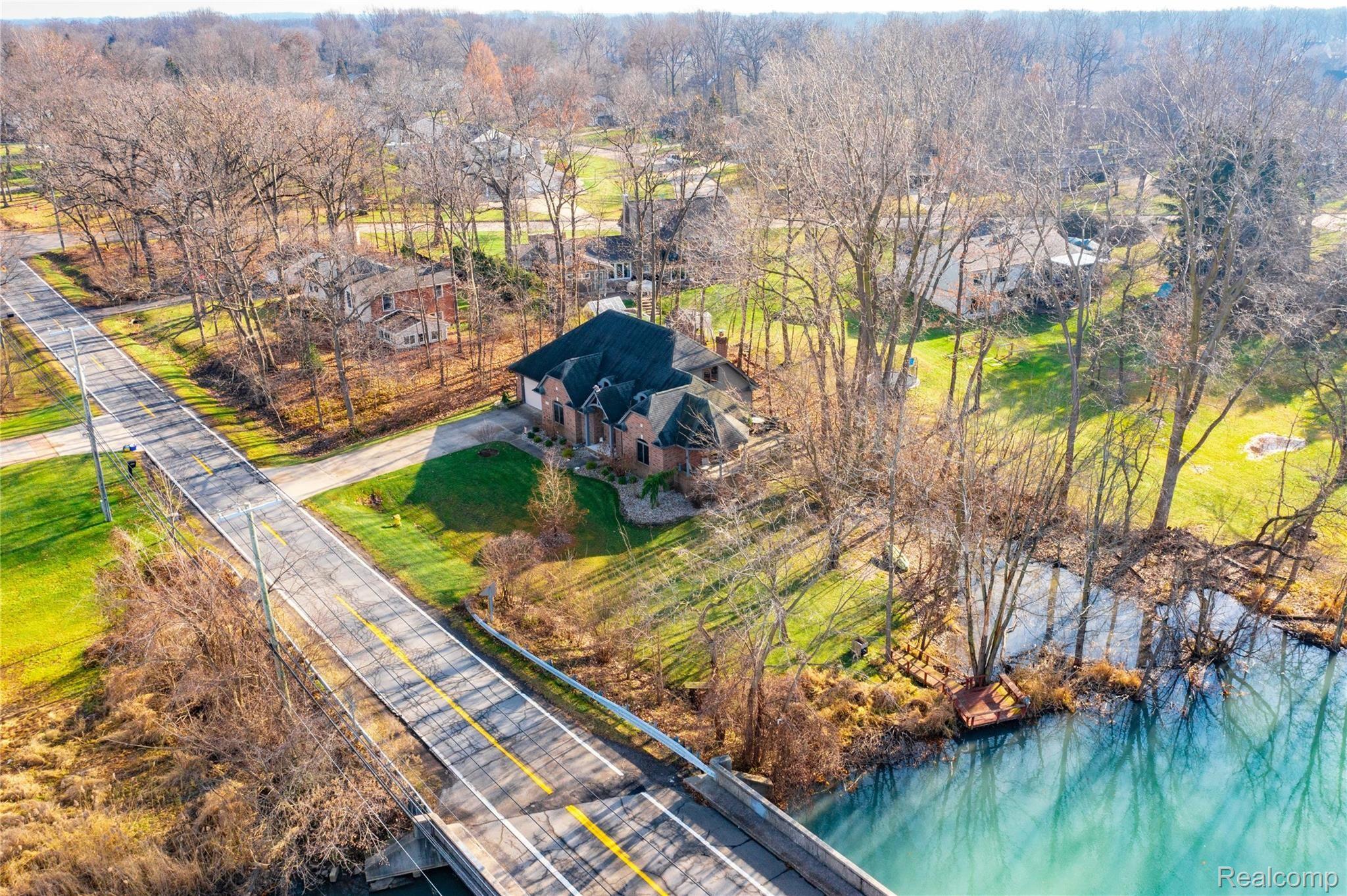 9001 Ferry Road Grosse Ile, MI 48138 - Photo 34 of 36 9001 Ferry, Grosse Ile - Ariel View of Property from the West.