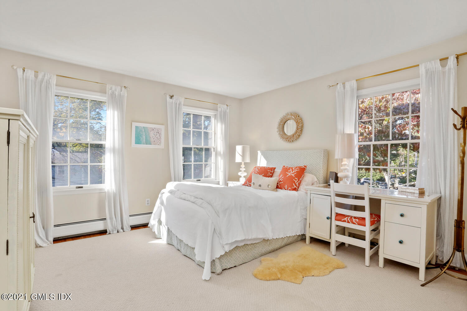 5 Manor Road Old Greenwich, CT 06870 - Photo 17 of 23 a bed room with a bed and a window