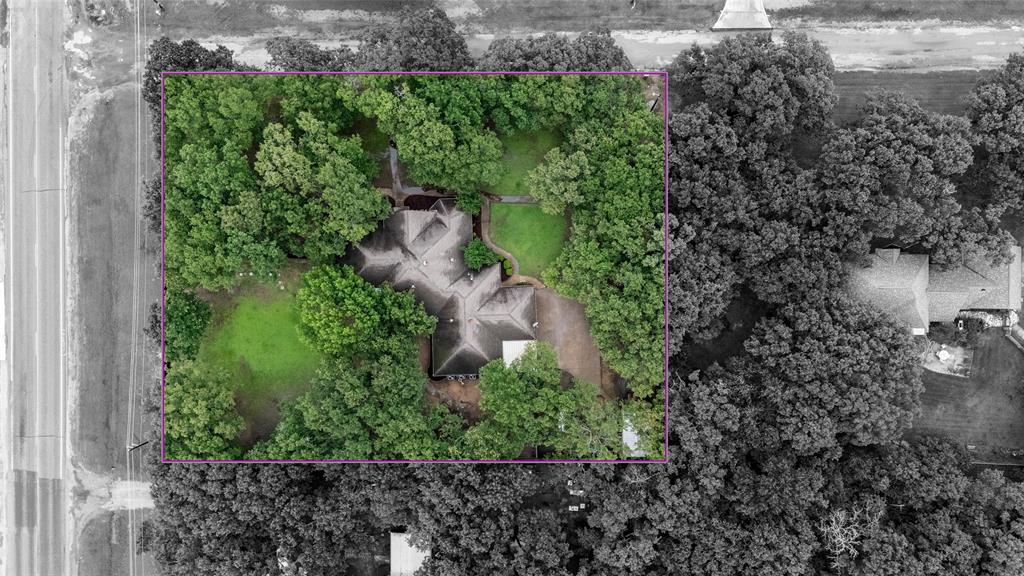 320 Rustic Oaks Road Combine, TX 75159 - Photo 31 of 40 Aerial overview of property's location with property boundaries highlighted