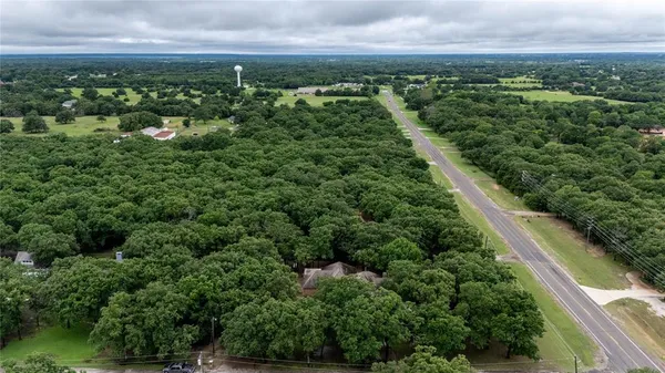 a bird view of a garden
