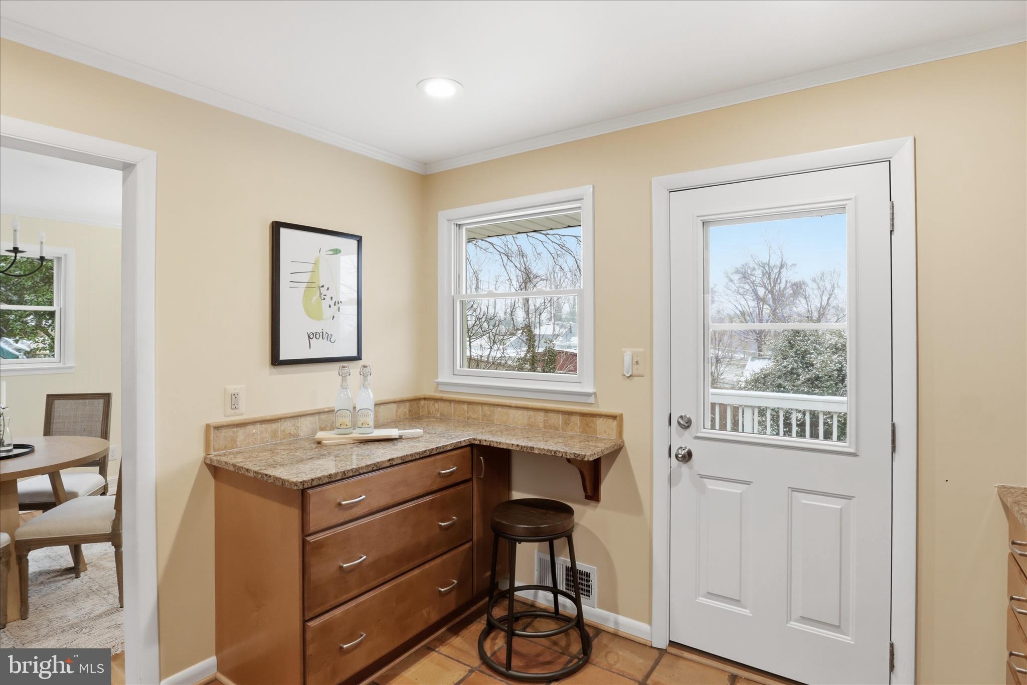7921 Ellet Road Springfield, VA 22151 - Photo 13 of 44 Kitchen with walkout to Large Deck