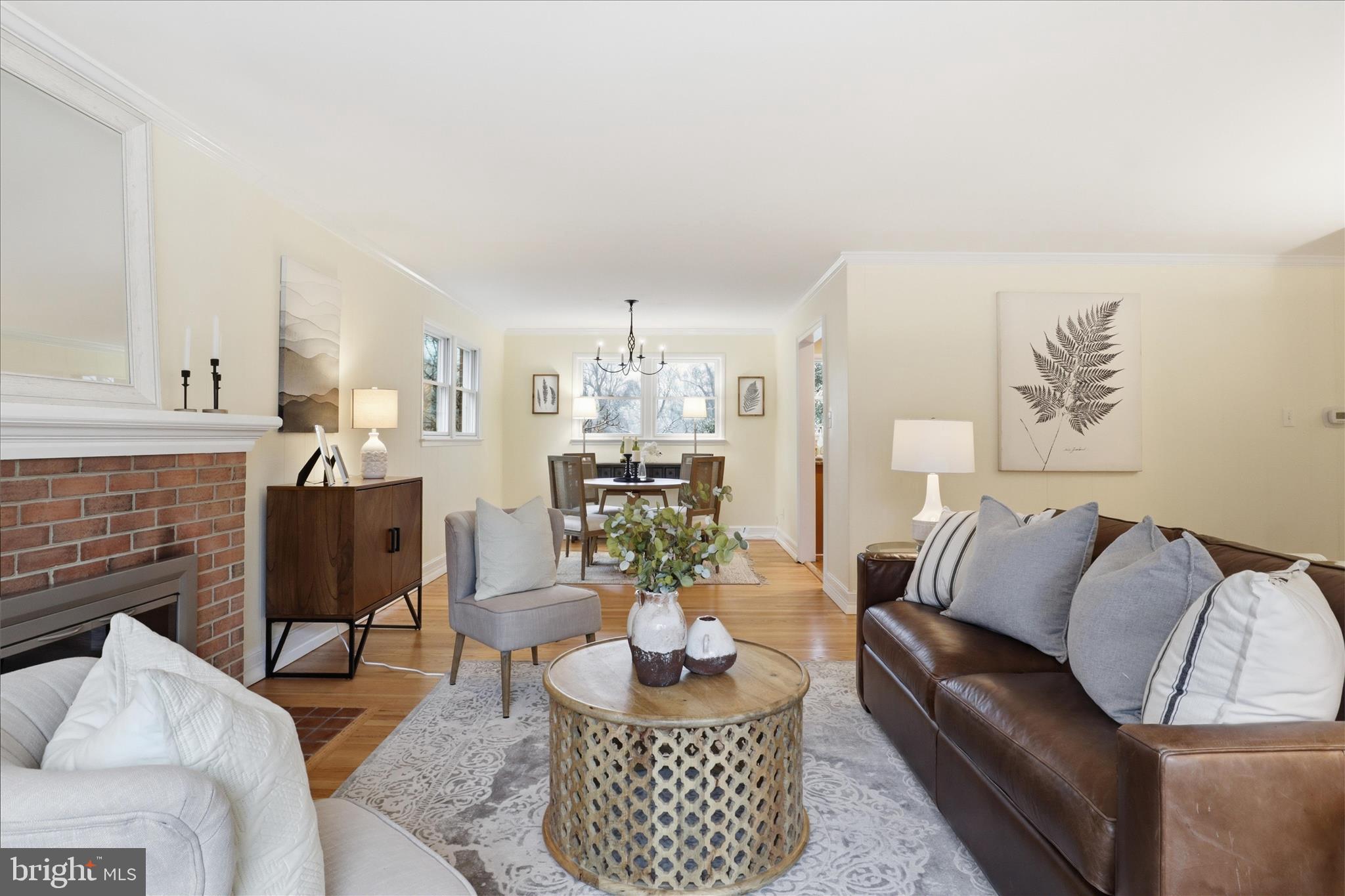 7921 Ellet Road Springfield, VA 22151 - Photo 6 of 44 Wood Burning Fireplace in Living Room