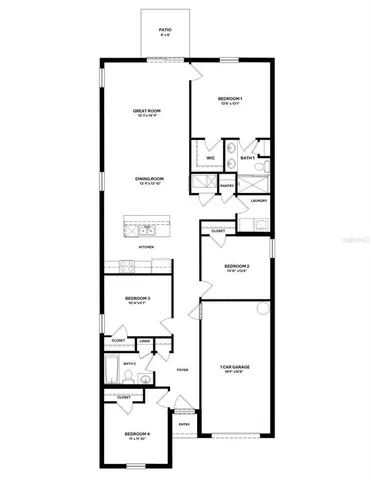 a picture of a floor plan