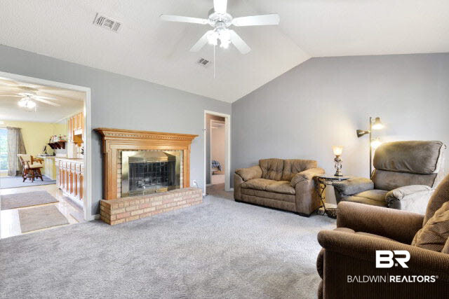 32060 Seminole Road West Seminole, AL 36574 - Photo 3 of 15 Wood Fireplace