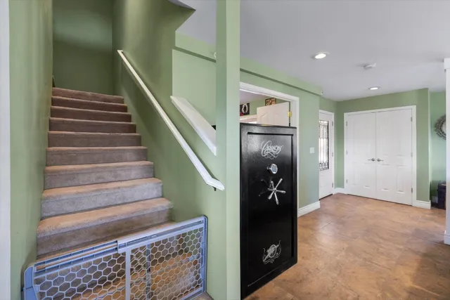 a bathroom with a tub and sink