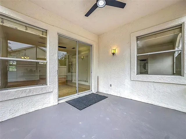 a house view with a outdoor space