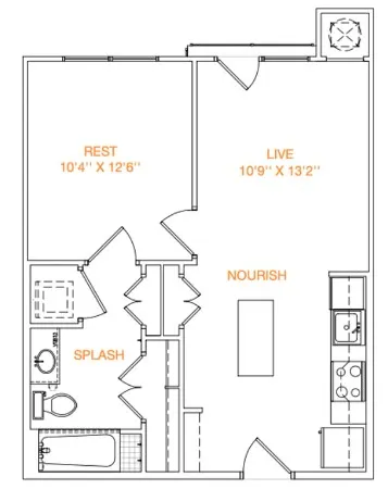 $1,109 | 7200 Easy Wind Drive, Unit 1261, Austin, TX 78752