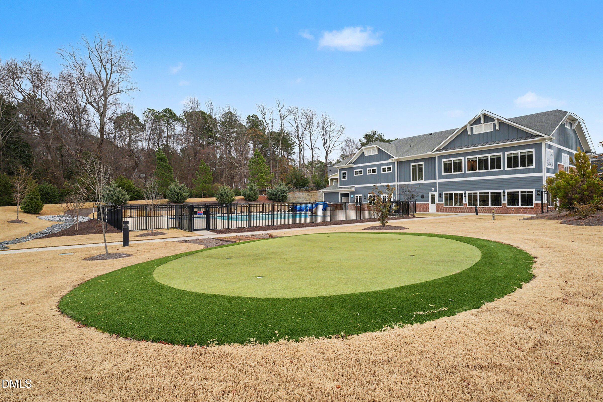 43 Davidson Street Clayton, NC 27520 - Photo 42 of 45 a view of a house with swimming pool and sitting area