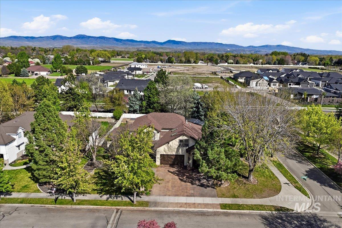 342 North Clearpoint Way Eagle, ID 83616 - Photo 49 of 50 Aerial view of residential area with a mountainous background