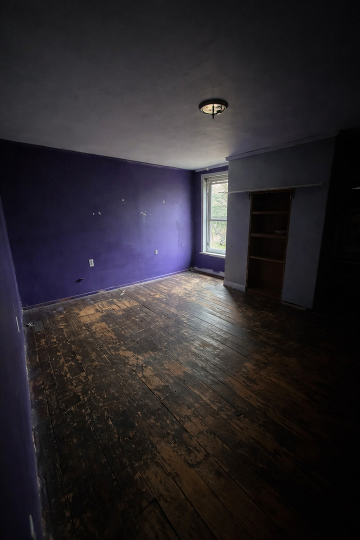 218 South Ida Street Lacon, IL 61540 - Photo 6 of 8 a view of empty room with wooden floor and fan