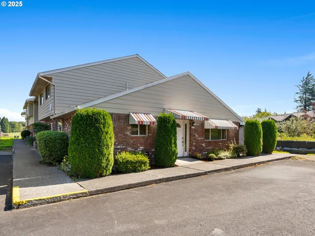 a view of a house with a outdoor space