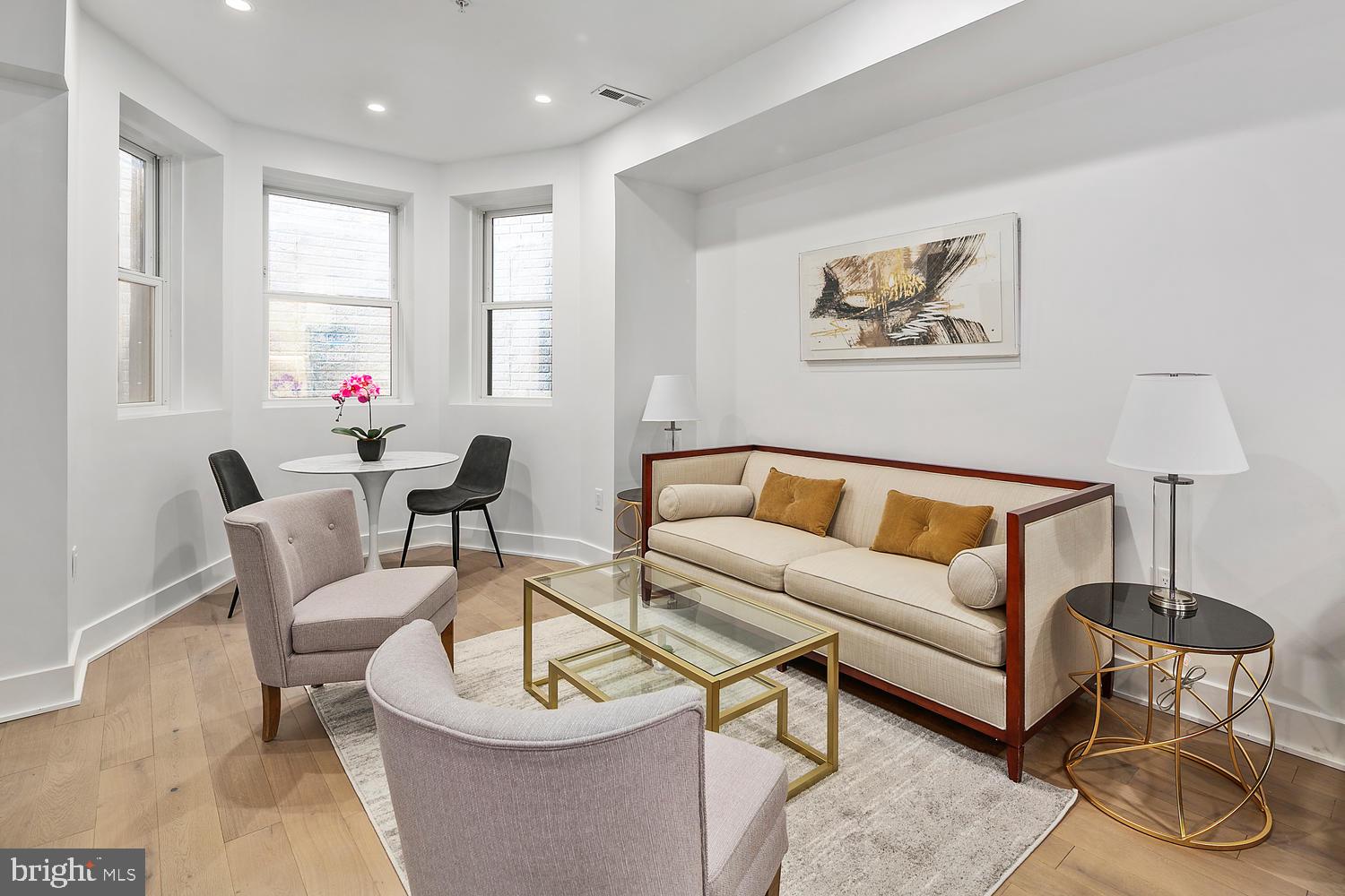 1316 8th Street Northwest, Unit 1 Washington, DC 20001 - Photo 5 of 25 Living room with recessed lighting