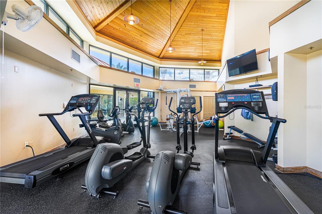 4606 Oak Hammock Court, Unit 4606 Ponce Inlet, FL 32127 - Photo 73 of 92 a view of a room with gym equipment