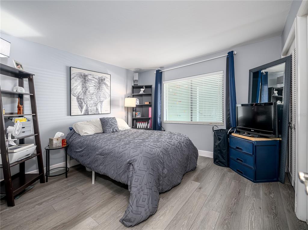 120 Caryl Way Oldsmar, FL 34677 - Photo 13 of 25 a bedroom with a bed and a flat screen television