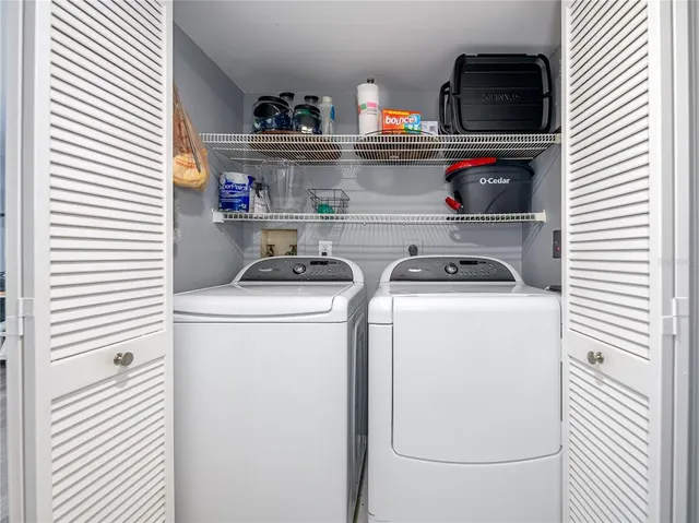 a room with storage and utility