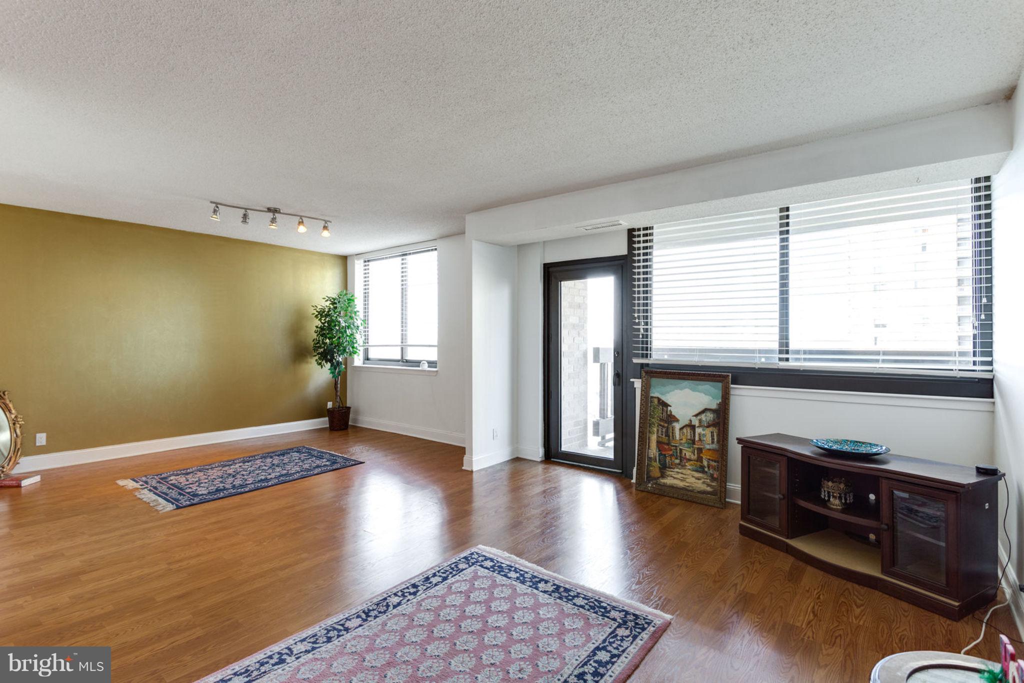 5501 Seminary Road, Unit 912S Falls Church, VA 22041 - Photo 15 of 53 Newer Living Room Window w/ Glass Balcony Door