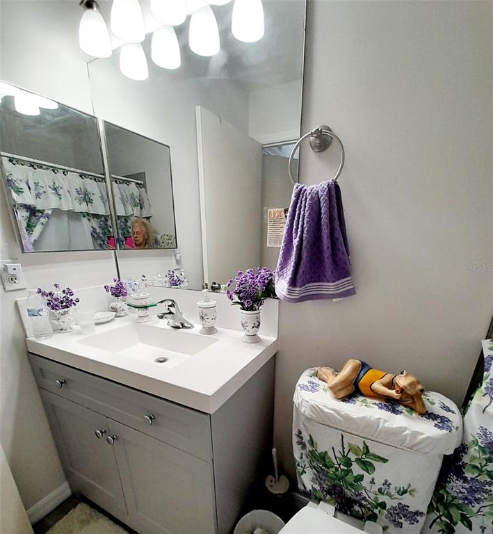 50 Larch Run Ocala, FL 34480 - Photo 9 of 12 a bathroom with a sink and a mirror