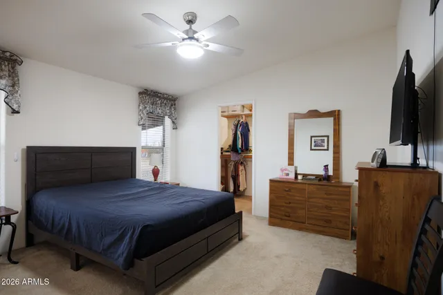 a bathroom with a double vanity sink and mirror