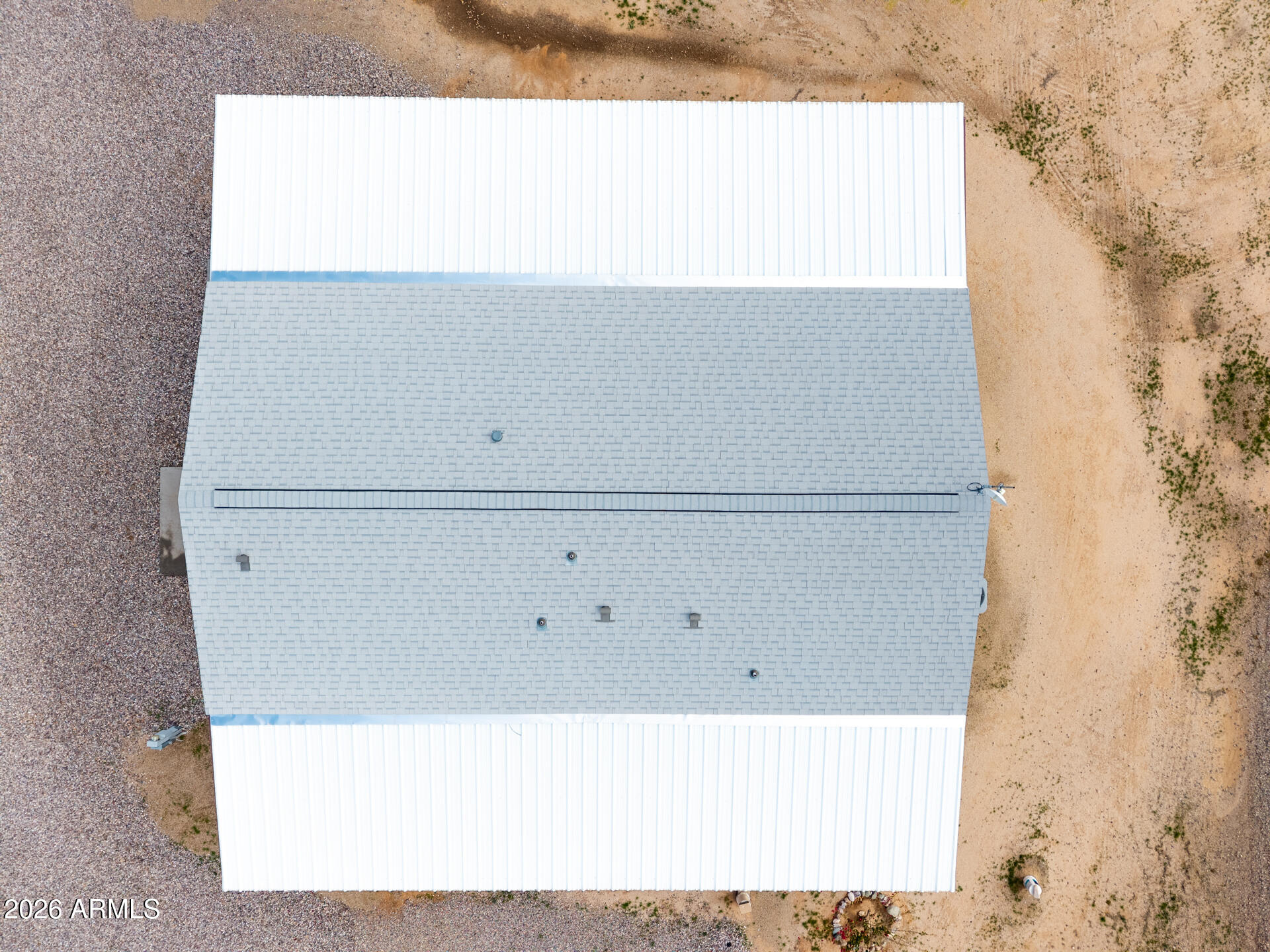 7312 North Reed Road Florence, AZ 85132 - Photo 47 of 66 7312 N Reed - UAS House Roof Top Down