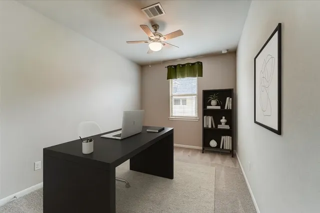 a view of workspace with windows