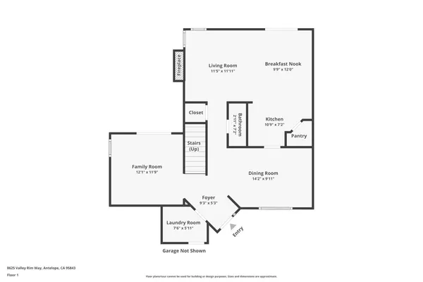 $474,900 | 8625 Valley Rim Way, Antelope, CA 95843