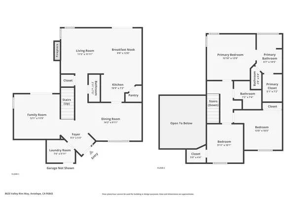 $474,900 | 8625 Valley Rim Way, Antelope, CA 95843