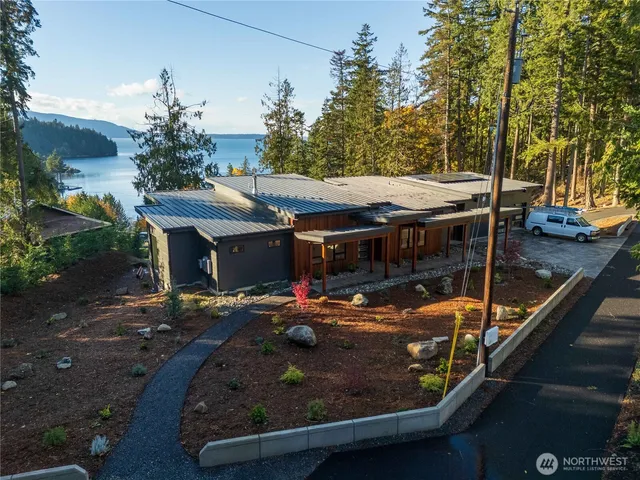 an outdoor space with seating pool