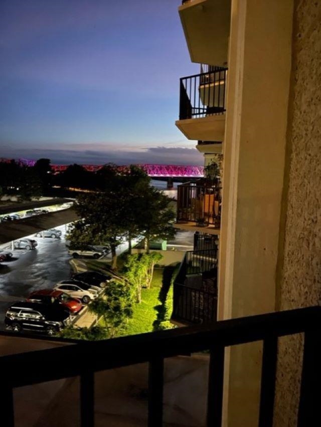 655 Riverside Drive, Unit 406B Memphis, TN 38103 - Photo 18 of 24 a view of a balcony with an outdoor space