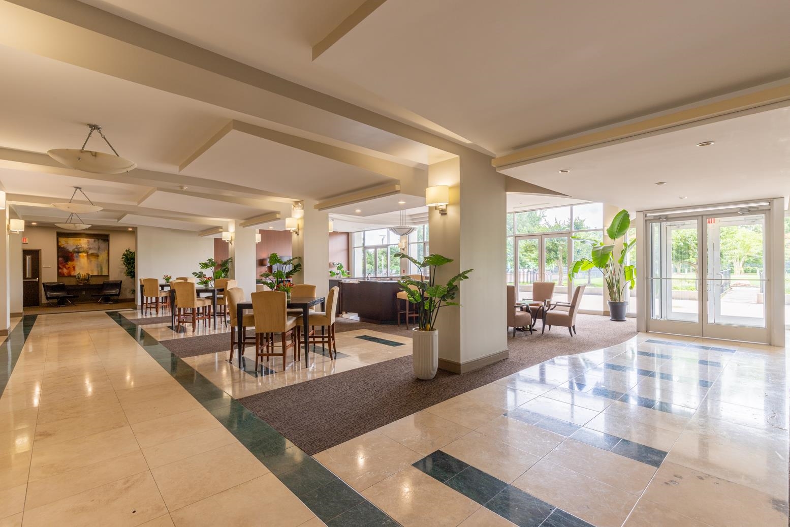 655 Riverside Drive, Unit 406B Memphis, TN 38103 - Photo 4 of 24 a view of a dining room with furniture window and outside view