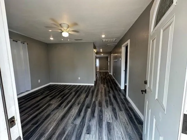 a view of wooden floor