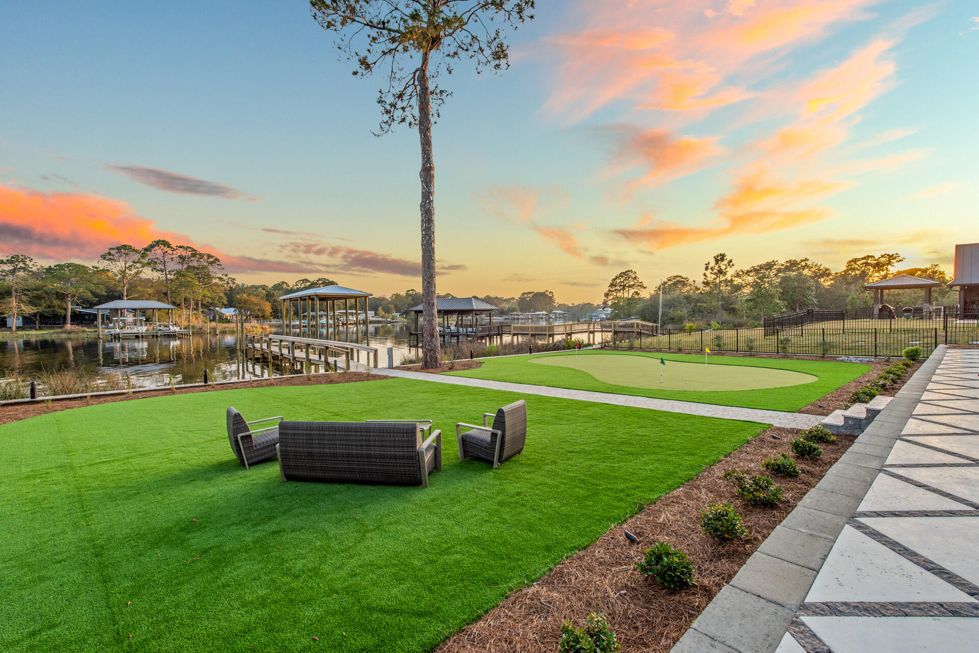 336 East Shipwreck Road Santa Rosa Beach, FL 32459 - Photo 11 of 73 a view of a garden with a slide
