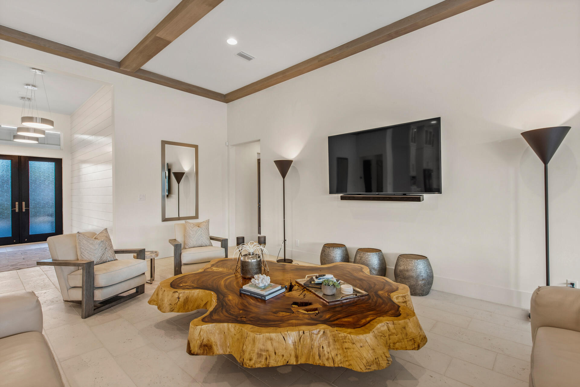 336 East Shipwreck Road Santa Rosa Beach, FL 32459 - Photo 65 of 73 a living room with furniture and a flat screen tv