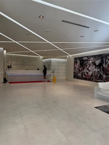 a view of an empty garage